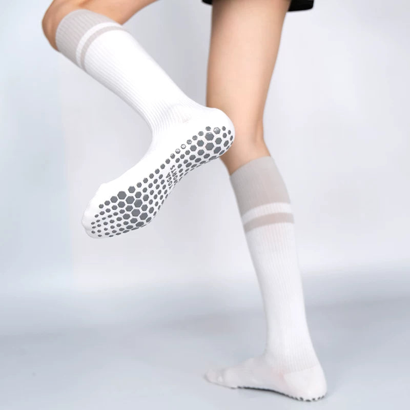 kooxss | Mid-Calf Non-Slip Socks for Running and Yoga