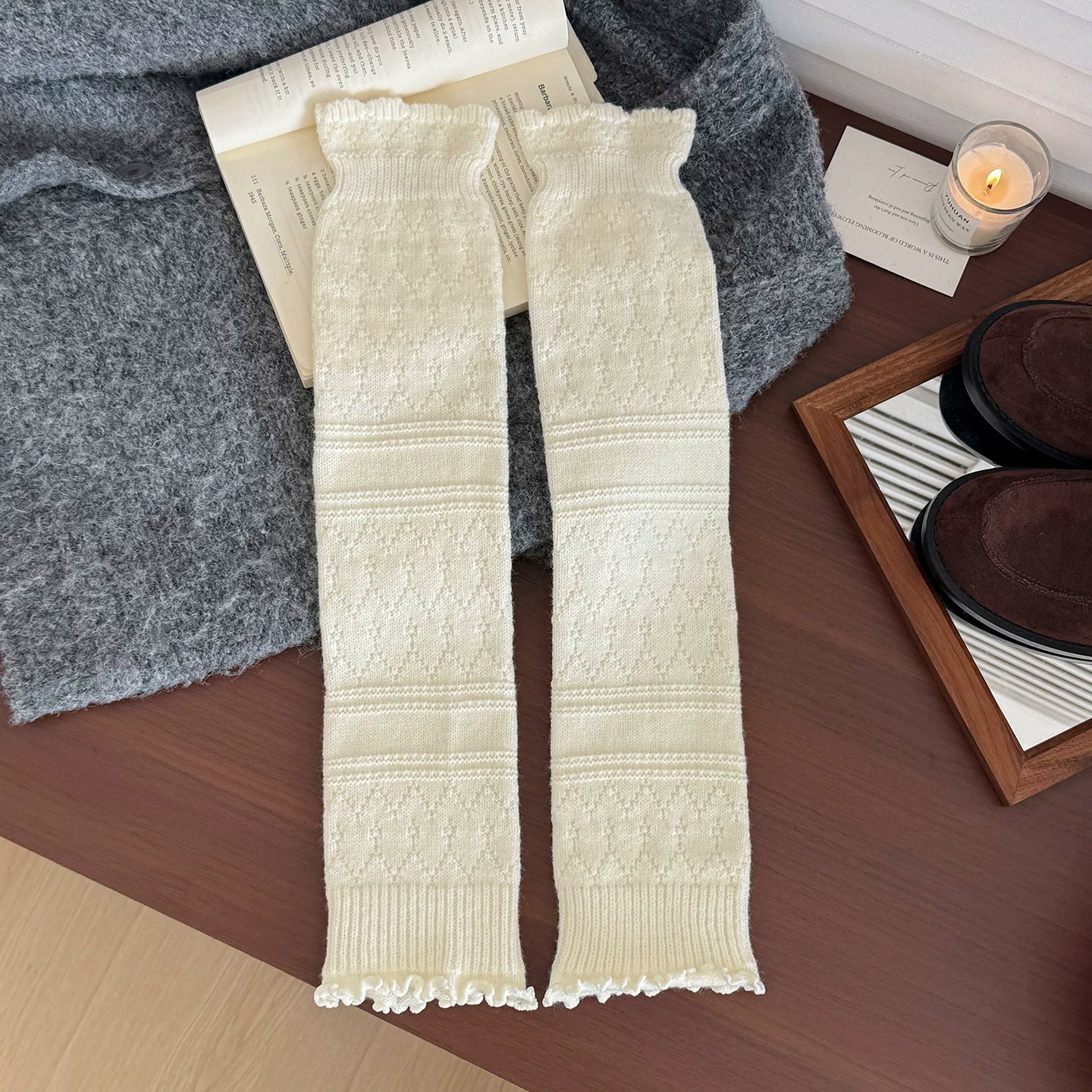 kooxss | Mid-Calf Non-Slip Socks for Fitness and Yoga