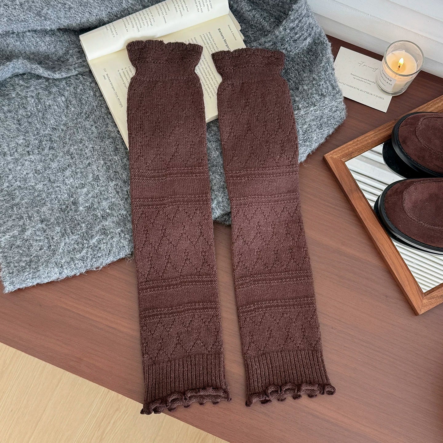 kooxss | Mid-Calf Non-Slip Socks for Fitness and Yoga