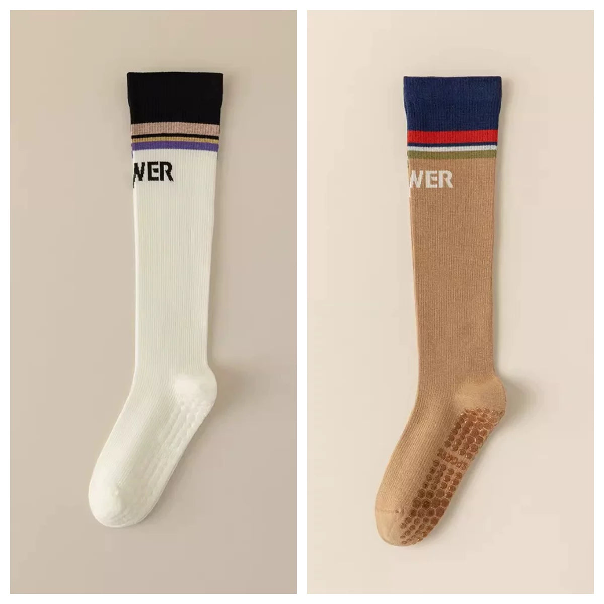 kooxss | Mid-Calf Non-Slip Socks for Home and Studio Workouts