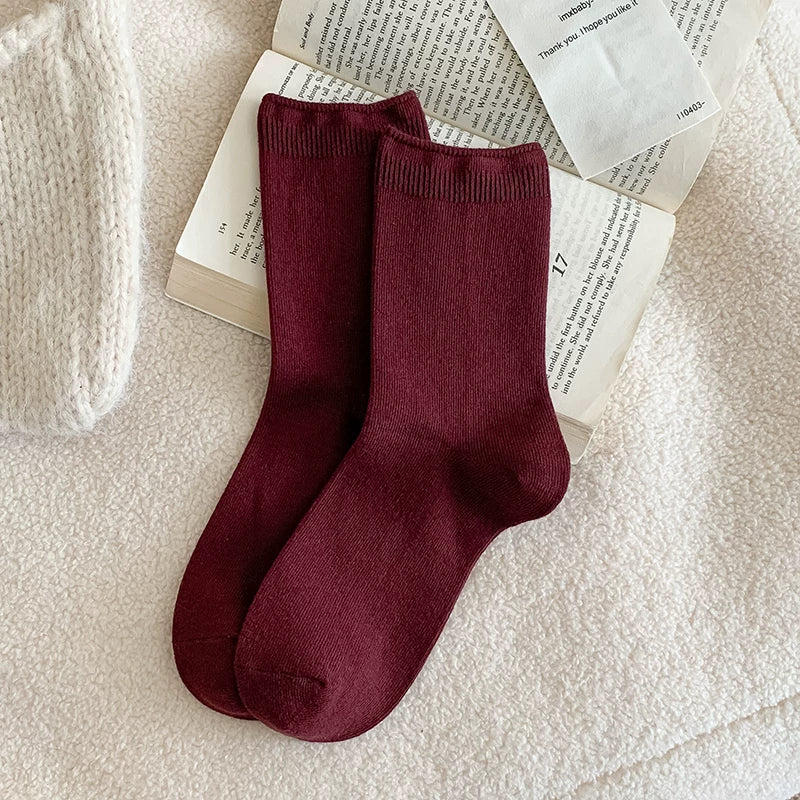 kooxss | Mid-Calf Elastic Socks for Women’s Indoor Sports