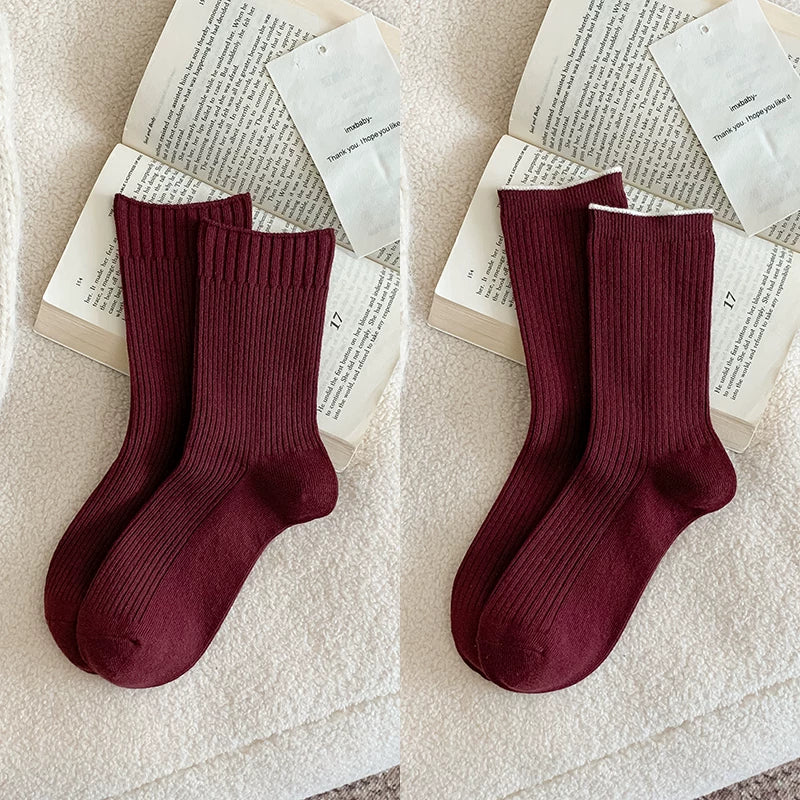 kooxss | Mid-Calf Elastic Socks for Women’s Indoor Sports