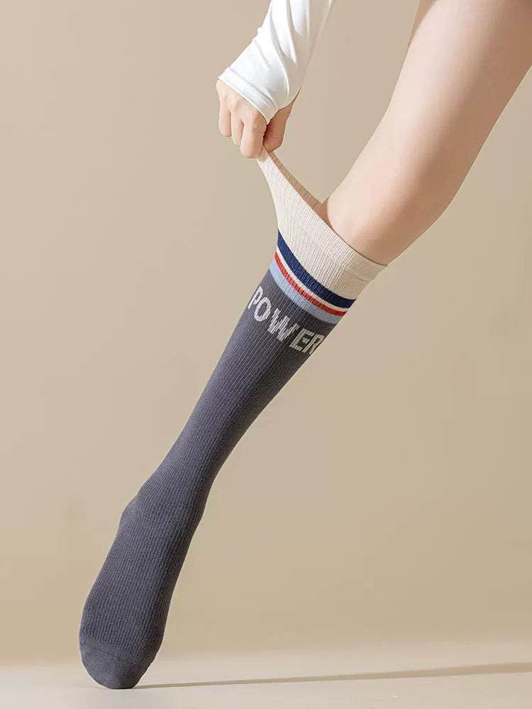 kooxss | Mid-Calf Non-Slip Socks for Home and Studio Workouts