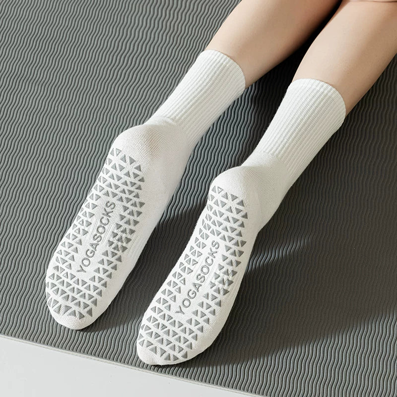 kooxss | Mid-Calf Non-Slip Socks for Yoga, Pilates, and Fitness