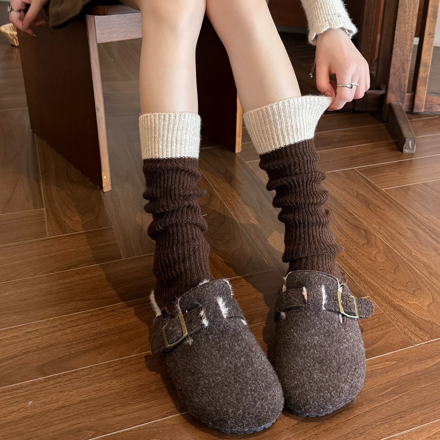 kooxss | Mid-Calf Grip Socks for Women’s Yoga and Running