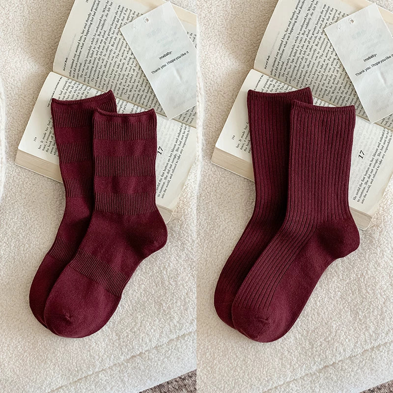 kooxss | Mid-Calf Elastic Socks for Women’s Indoor Sports