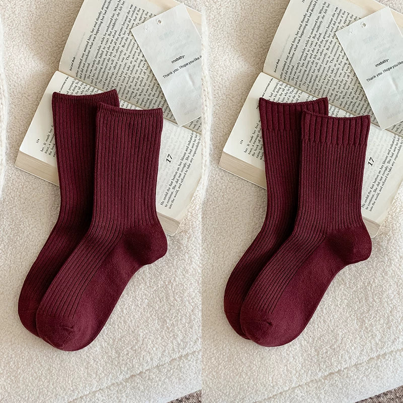 kooxss | Mid-Calf Elastic Socks for Women’s Indoor Sports