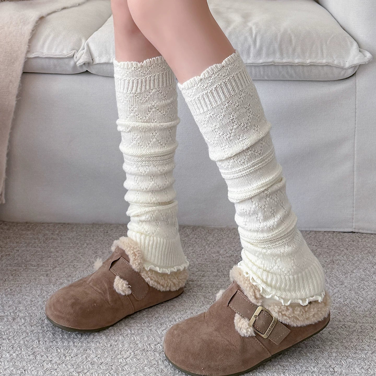 kooxss | Women’s Mid-Calf Elastic Socks for Running and Yoga