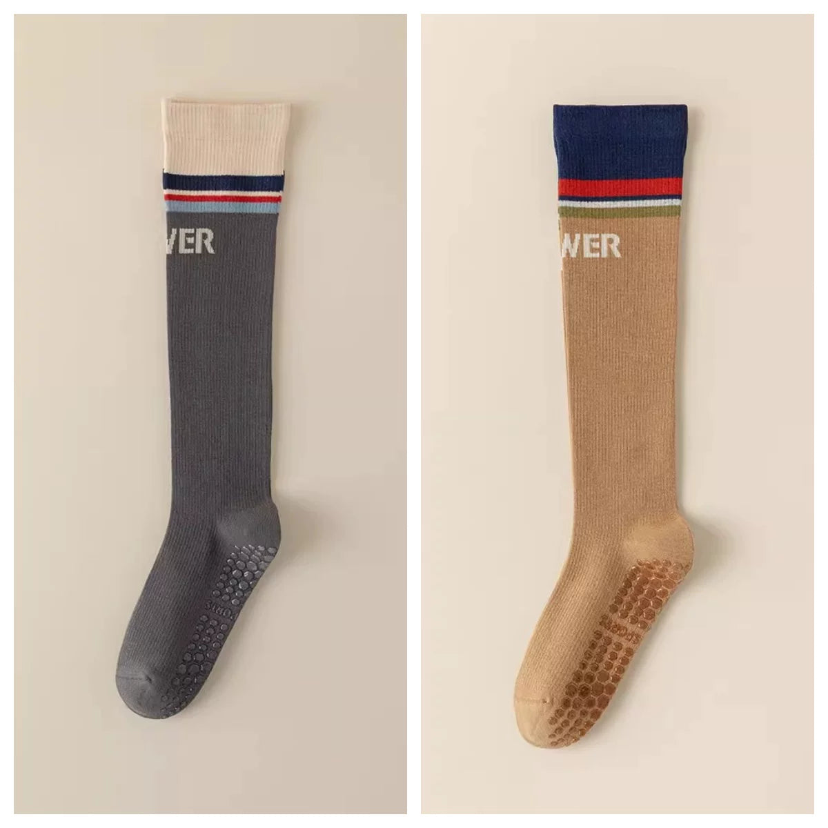 kooxss | Mid-Calf Non-Slip Socks for Home and Studio Workouts