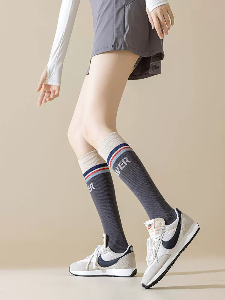 kooxss | Mid-Calf Non-Slip Socks for Home and Studio Workouts