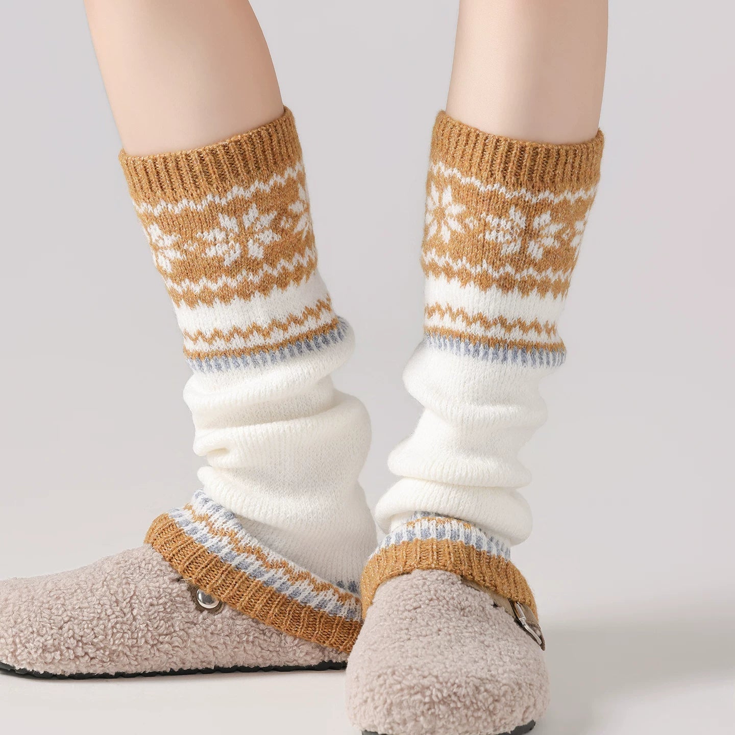 kooxss | Mid-Calf Non-Slip Socks for Indoor Fitness