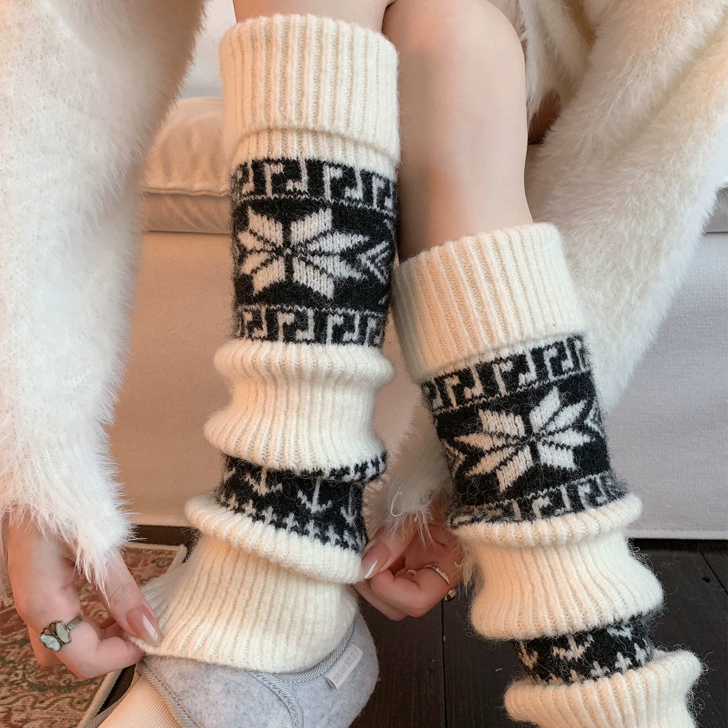 kooxss | Split-Toe Mid-Calf Socks for Active Women