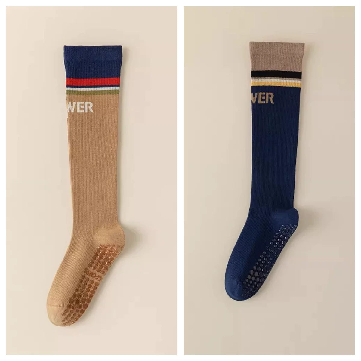 kooxss | Mid-Calf Non-Slip Socks for Home and Studio Workouts