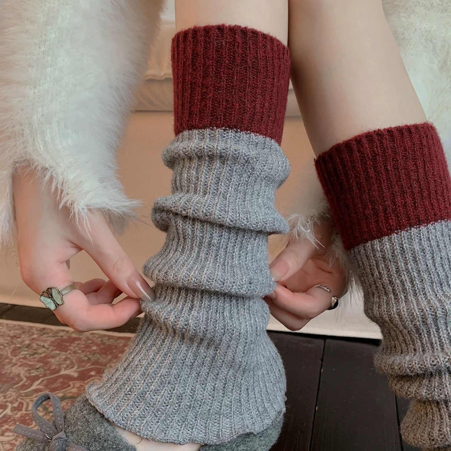 kooxss | Mid-Calf Grip Socks for Women’s Yoga and Running