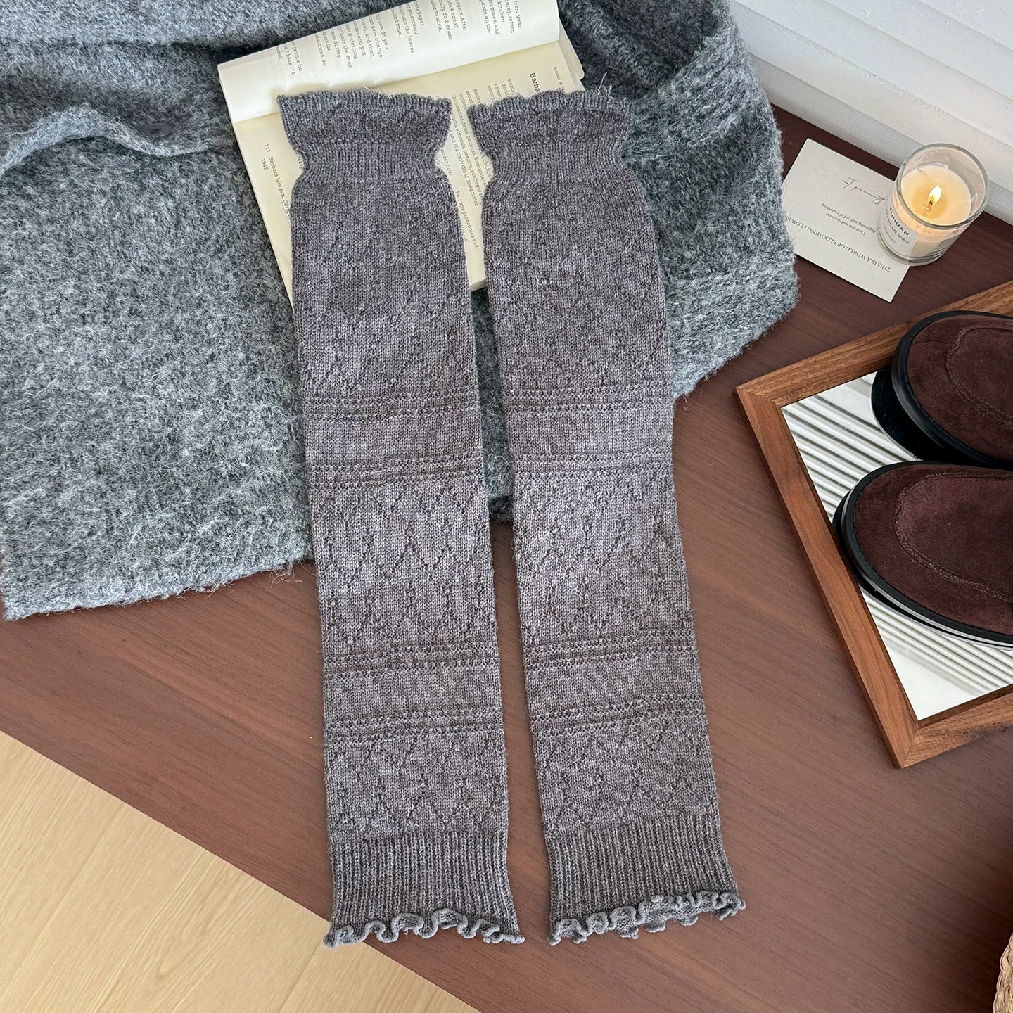 kooxss | Mid-Calf Non-Slip Socks for Fitness and Yoga