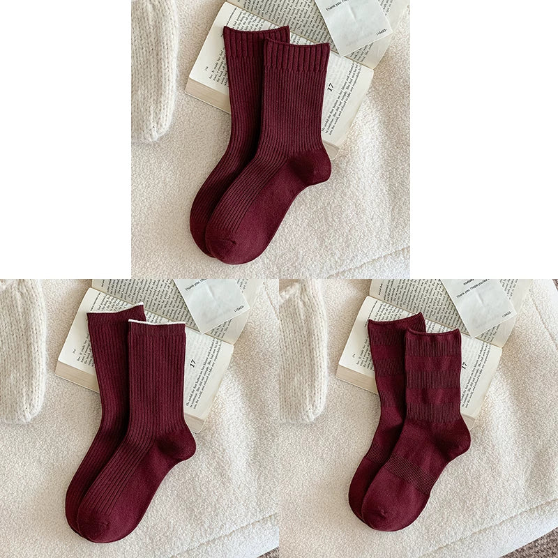 kooxss | Mid-Calf Elastic Socks for Women’s Indoor Sports