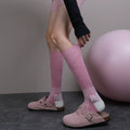 kooxss | Women’s Mid-Calf Elastic Socks for Indoor Fitness