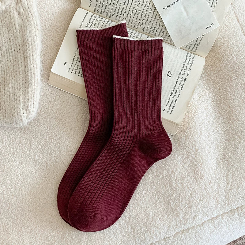 kooxss | Mid-Calf Elastic Socks for Women’s Indoor Sports