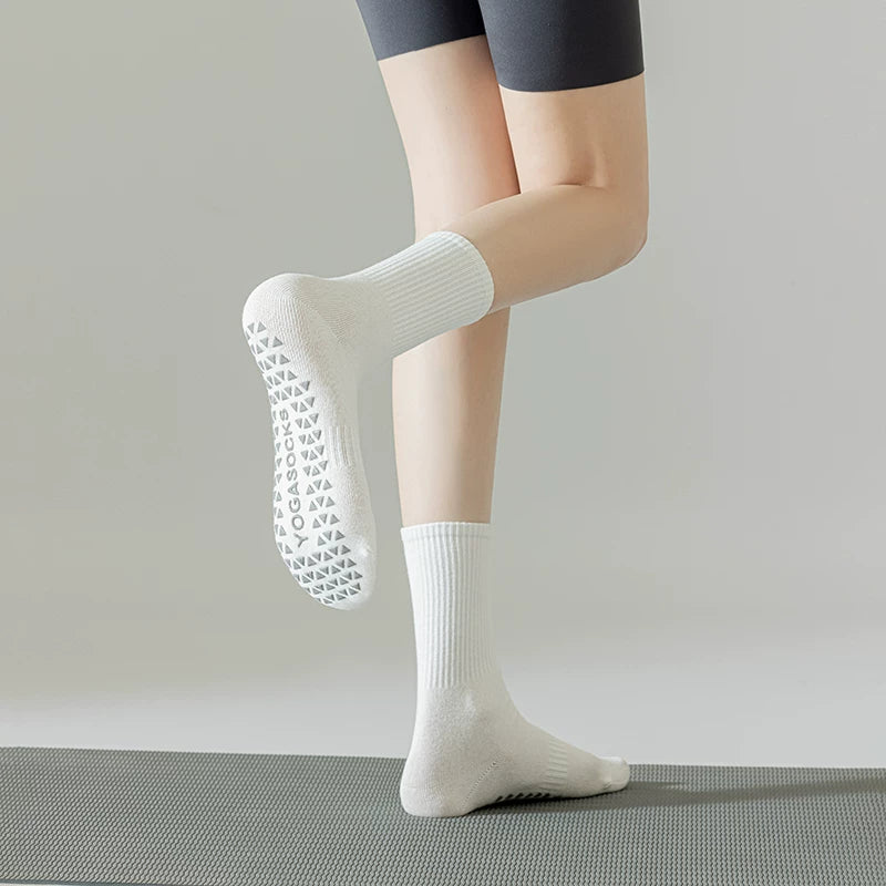 kooxss | Mid-Calf Non-Slip Socks for Yoga, Pilates, and Fitness