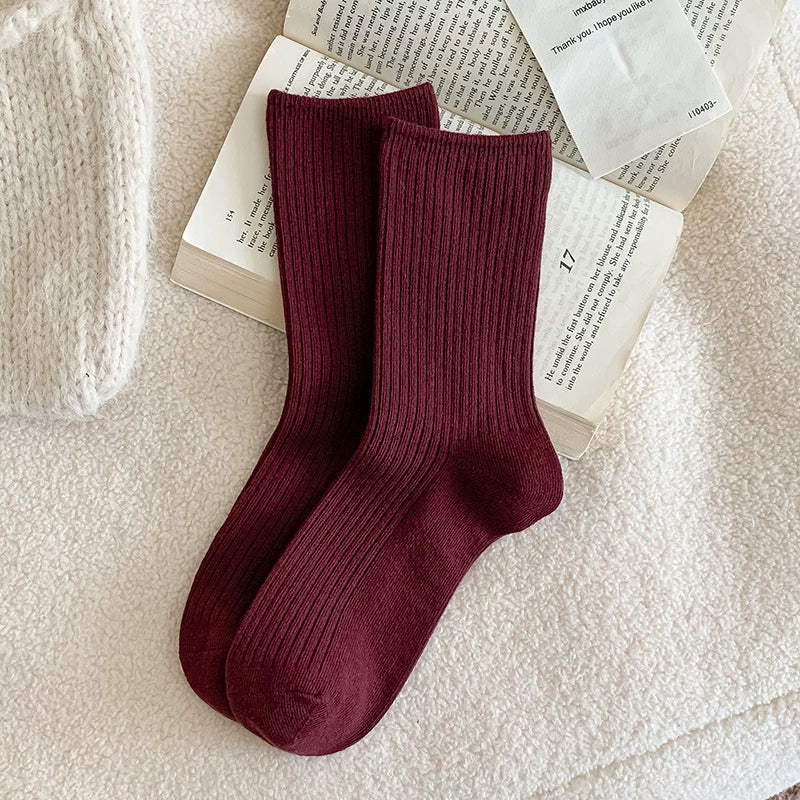 kooxss | Mid-Calf Elastic Socks for Women’s Indoor Sports