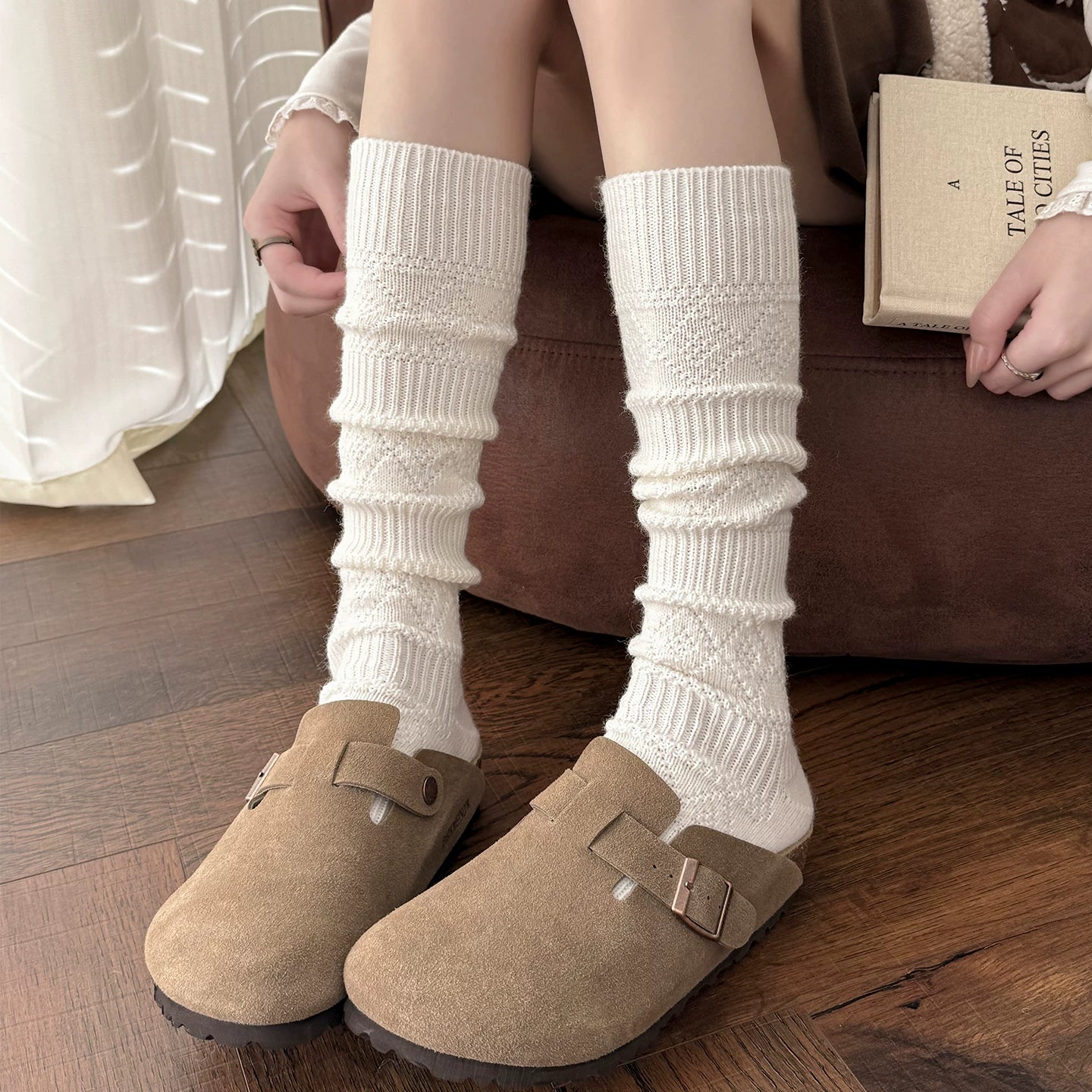 kooxss | Women’s Indoor Fitness Socks with Elastic Support